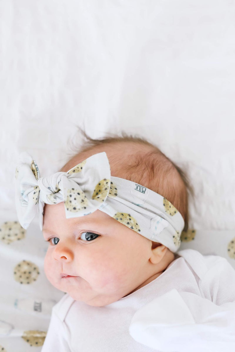 Copper Pearl Baby Bows: Stylish Headbands for Baby Girls, Premium Soft and Stretchy Baby Headbands, Perfect for Newborns, Trendy Designs - Chip - Image 4